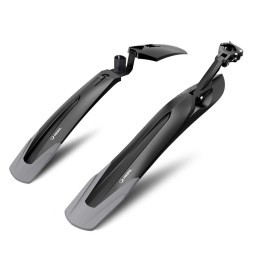 Крылья велосипедные RBRL RL-910F/R, 24"-29", MTB, комплект, для покрышек max. до 2.5", черный/серый