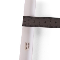 Защита заднего пера VXM, 225х20 мм, пластик, на хомутах, белый