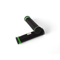 Грипсы велосипедные, 2 компонентные, 130 мм, резиновые, зеленый