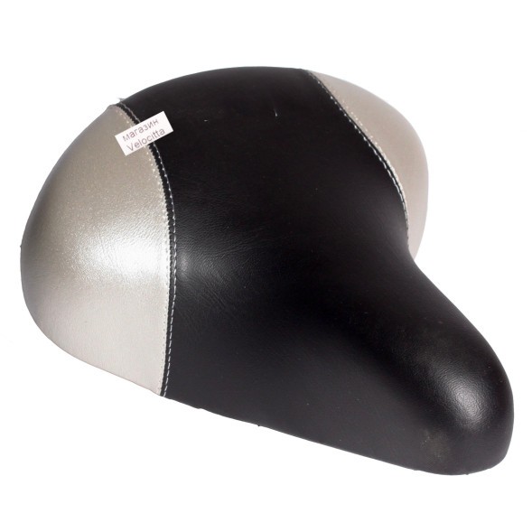 Седло велосипедное Huabei AZ-0801A, 210x240 мм, с замком, пружинное, черно-серый