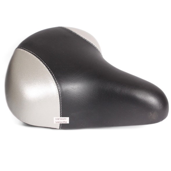 Седло велосипедное Huabei AZ-0801A, 210x240 мм, с замком, пружинное, черно-серый