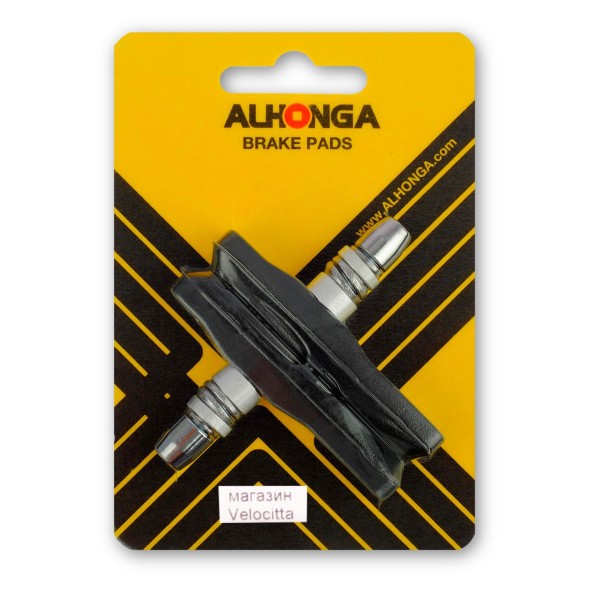 Тормозные колодки Alhonga HJ-741, 13, 72 мм, вибрейк, со смещением, на блистере