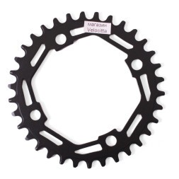 Передняя звезда Velo Narrow Wide PCD-104, 34 зуба, стальная, черный