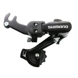 Переключатель задний Shimano Tourney RD-TZ31, 6/7 скоростей, GS, 34T, крепление на крюк, без уп.