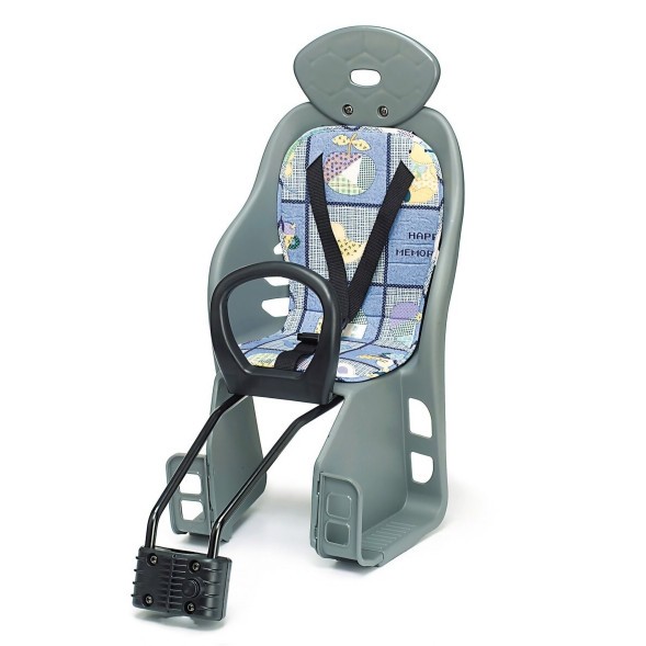 Детское кресло YC-812, быстросъемное,  с креплением дугой на раму, подголовник, до 18 кг, Тайвань