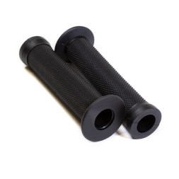 Велогрипсы Hualong HL-G83B-BLACK, для BMX, резиновые, 145 мм, антискользящие, с гардой, черные