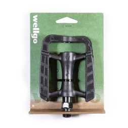 Велосипедные педали Wellgo C246DU, Urban, пластиковые, 107x81x24 мм, резьба 9/16&amp;quot;, полимерные подшипники, Black