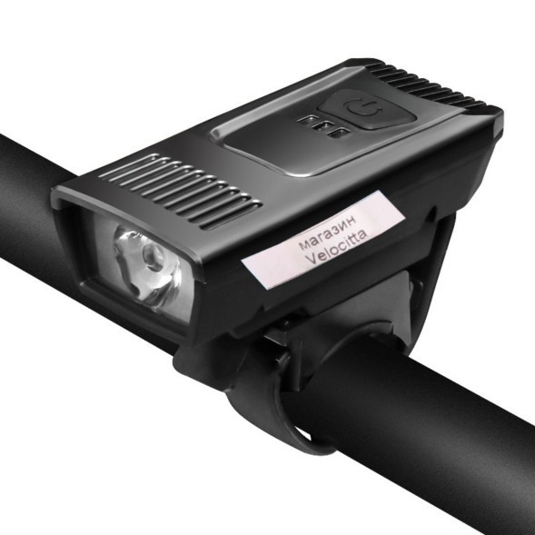 Фара для велосипеда YS-1803, передняя, USB кабель, 500 mAh, LED, 600 Lum, 4 режима работы, алюминий