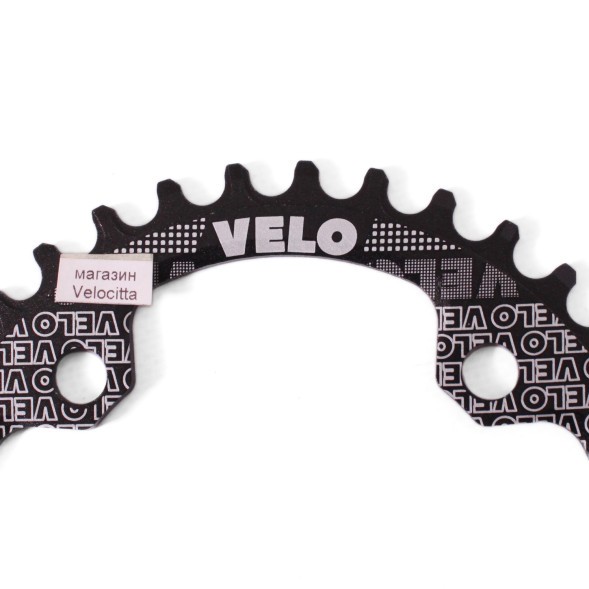 Звезда передняя велосипедная Velo Narrow Wide PCD-104, 36 зуба, для системы, алюминий