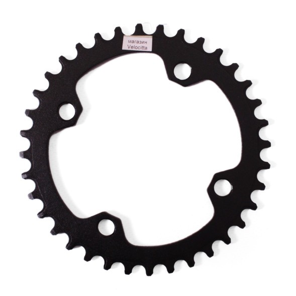 Звезда передняя велосипедная Velo Narrow Wide PCD-104, 36 зуба, для системы, алюминий