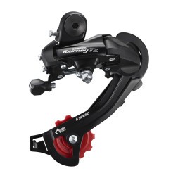 Задний переключатель Shimano Tourney RD-TZ500, SGS, 6/7 скоростей, крепление на болт, б/уп.
