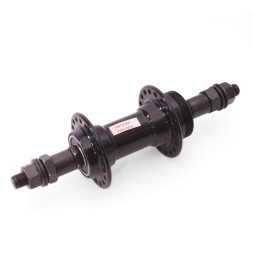 Втулка велосипедная A201RB black, задняя, ось 3/8"х135x175 мм, ALU, под V-брейк, под трещотку, на гайках, 36 отверстий, с промподшипниками, черная, б/уп.