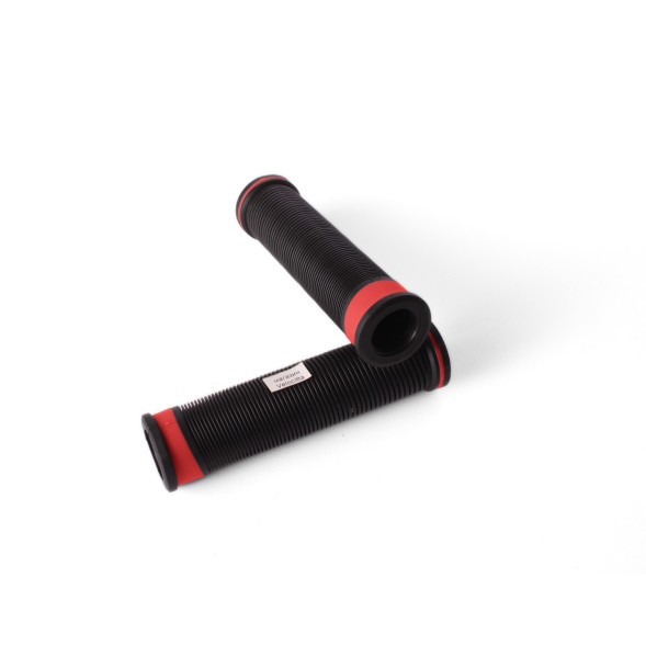 Грипсы велосипедные, 2-х компонентные, 130 мм, резиновые, красный