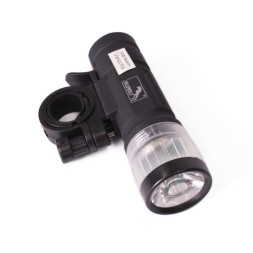 Фара велосипедная WildWolf, передняя, 1 Super LED, AAAx3, черный, инд. упаковка