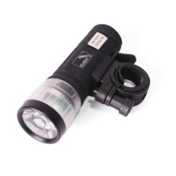 Фара велосипедная WildWolf, передняя, 1 Super LED, AAAx3, черный, инд. упаковка