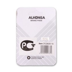 Колодки тормозные велосипедные Alhonga HJ-EN02, 60 мм, V-Brake, красный, алюм. корпус, в упаковке