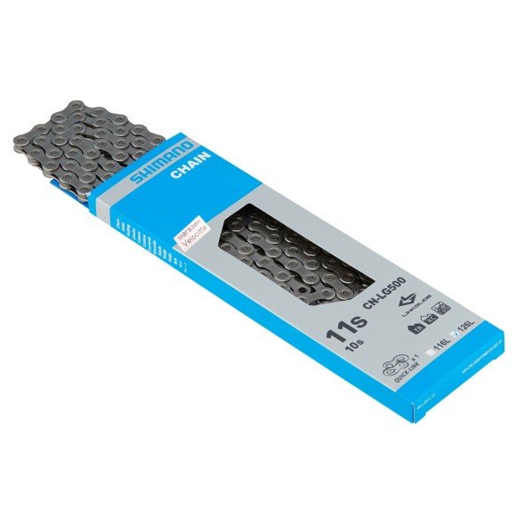 Цепь велосипедная Shimano CN-LG500 Linkglide, 10/11 скоростей, 116 зв., Quick-Link
