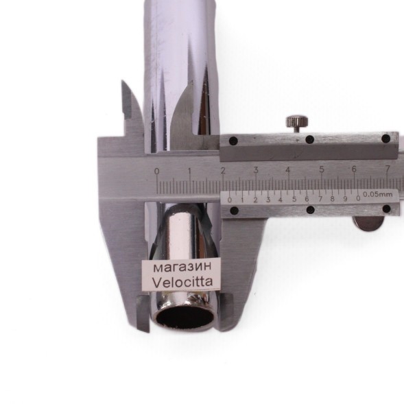 Подседельный штырь велосипедный, стальной, 28.6x300 мм, хром