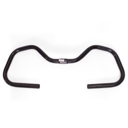 Руль велосипедный JB-6837, 580 мм, посадка 25.4 мм, алюминий, "Бабочка", COMFORT, черный