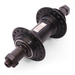 Втулка задняя A201RBQ, ось 3/8"х135x145 мм, алюминиевая, под V-brake, под трещотку, с эксцентриком, 36 отверстий, промподшипники, черная