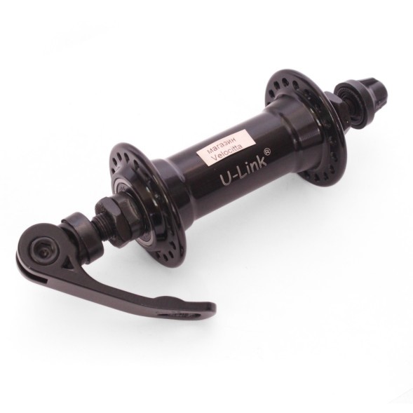 Втулка передняя GB 13F (A221F) black, ось 3/8&amp;quot;х100x108 мм, ALU, на эксцентрике, 36 отверстий, с промподшипником, торг. уп.