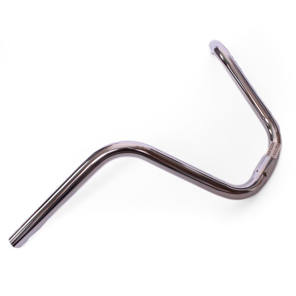 Руль для дорожных велосипедов JB-6859 (580/190мм), стальной, посадка 25.4 мм, подъём 190 мм, длина 580 мм, хром