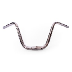 Руль для дорожных велосипедов JB-6859 (580/190мм), стальной, посадка 25.4 мм, подъём 190 мм, длина 580 мм, хром