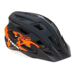 Велосипедный шлем Trix HL-TX-24-L-RBK, кросс-кантри, регулировка обхвата, размер: L (59-60 см), In Mold, красно-черный, матовый