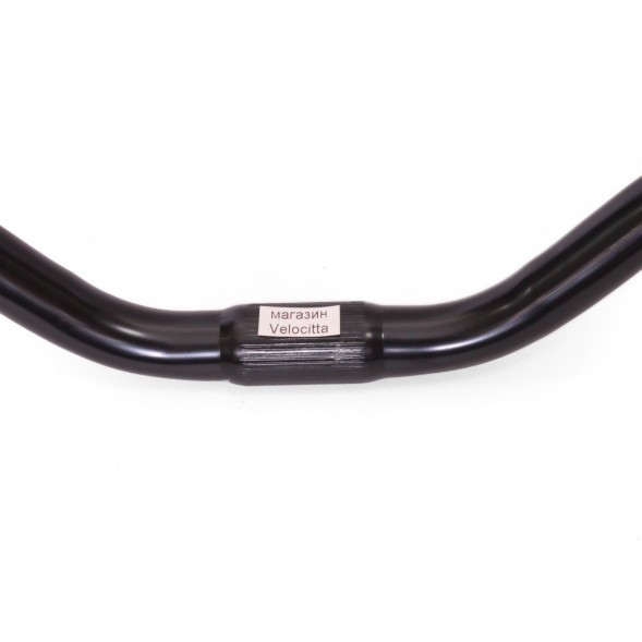 Руль велосипедный FF-D16, дорожный, 580 мм, Ø 22.2 мм, посадка Ø 25.4 мм, подъем 60 мм, металл, черный