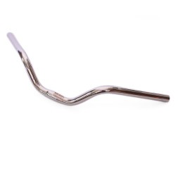 Руль для дорожных велосипедов JB-6815, стальной, посадка 25.4 мм, подъём 80 мм, L-580 мм, хром