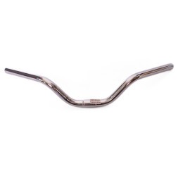 Руль для дорожных велосипедов JB-6815, стальной, посадка 25.4 мм, подъём 80 мм, L-580 мм, хром