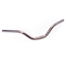 Руль для дорожных велосипедов JB-6815, стальной, посадка 25.4 мм, подъём 80 мм, L-580 мм, хром