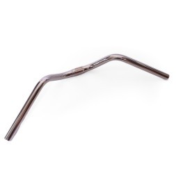 Руль для дорожных велосипедов JB-6815, стальной, посадка 25.4 мм, подъём 80 мм, L-580 мм, хром