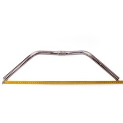 Руль для дорожных велосипедов JB-6815, стальной, посадка 25.4 мм, подъём 80 мм, L-580 мм, хром