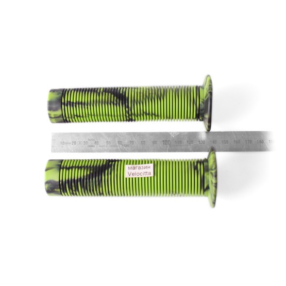 Грипсы велосипедные BMX, трюковых самокатов, 135 мм, защита от проскальзывания, зеленые