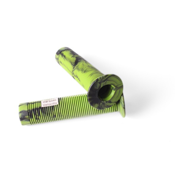 Грипсы велосипедные BMX, трюковых самокатов, 135 мм, защита от проскальзывания, зеленые