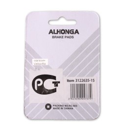 Тормозные колодки Alhonga HJ-EN02, 60 мм, V-Brake, голубой, картриджные, алюм. корпус, в упаковке