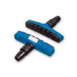 Тормозные колодки Alhonga HJ-EN02, 60 мм, V-Brake, голубой, картриджные, алюм. корпус, в упаковке