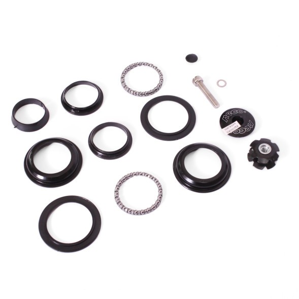 Рулевой набор Neco H115, полуинтегрированная, безрезьбовая, 1 1/8&amp;quot;x44/50x30 мм, подшипники 5/32&amp;quot;х22, с якорем, инд.упак.