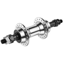 Втулка задняя A201R, ось 3/8&amp;quot;х135x175 мм, ободной/V-br, под трещотку, на гайках, 36 отверстий,  алюм., серебристая