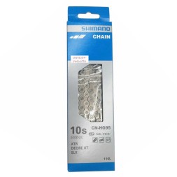 Цепь велосипедная Shimano XT CN-HG95, 10 скоростей, 116 звеньев, ампульный пин