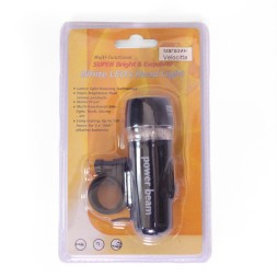 Фара велосипедная Power Beam PB-808, передняя, 5 LED, 3 режима работы, влагозащита, блистер