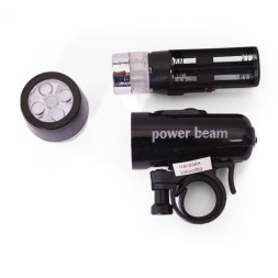 Фара велосипедная Power Beam PB-808, передняя, 5 LED, 3 режима работы, влагозащита, блистер