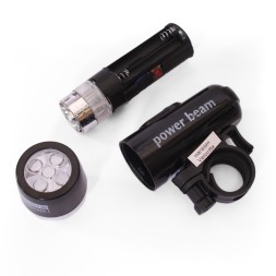 Фара велосипедная Power Beam PB-808, передняя, 5 LED, 3 режима работы, влагозащита, блистер