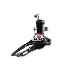 Переключатель велосипедный Power FD-QD10TD, задний, 3 speed, 42T, хомут 28.6 мм, тяга - двойная