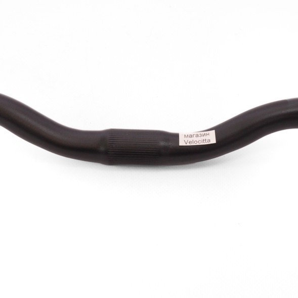 Велоруль HB-002-ST, MTB, 680 мм, Ø 22,2 мм, посадка Ø 25,4 мм, свип 15°, подъем 35 мм, металл, черный