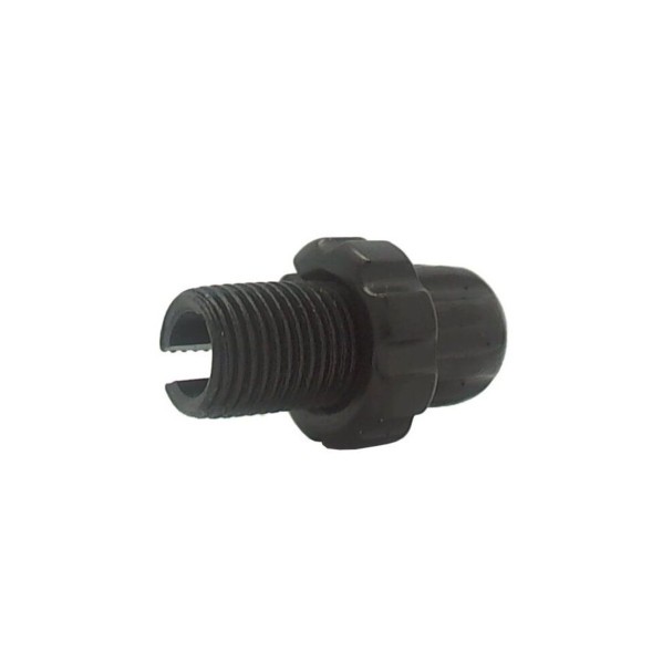 Натяжитель троса тормоза VXM, M10х16, под резьбу, алюминий, черный, уп. 10 шт.