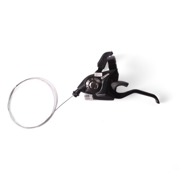 Переключатель для велосипеда Suangin, аналог ST-EF51, шифтер+тормозная ручка, 3 скорости, левый, трос