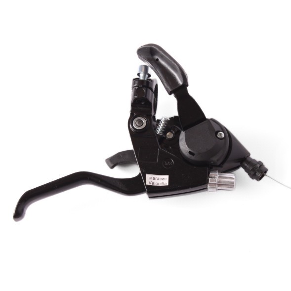 Переключатель для велосипеда Suangin, аналог ST-EF51, шифтер+тормозная ручка, 3 скорости, левый, трос