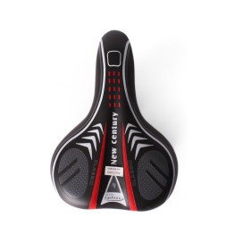 Седло велосипедное Saddle HF-AZ "Classic", 185x255 мм, пружины закрытого типа, с замком, черно-серый